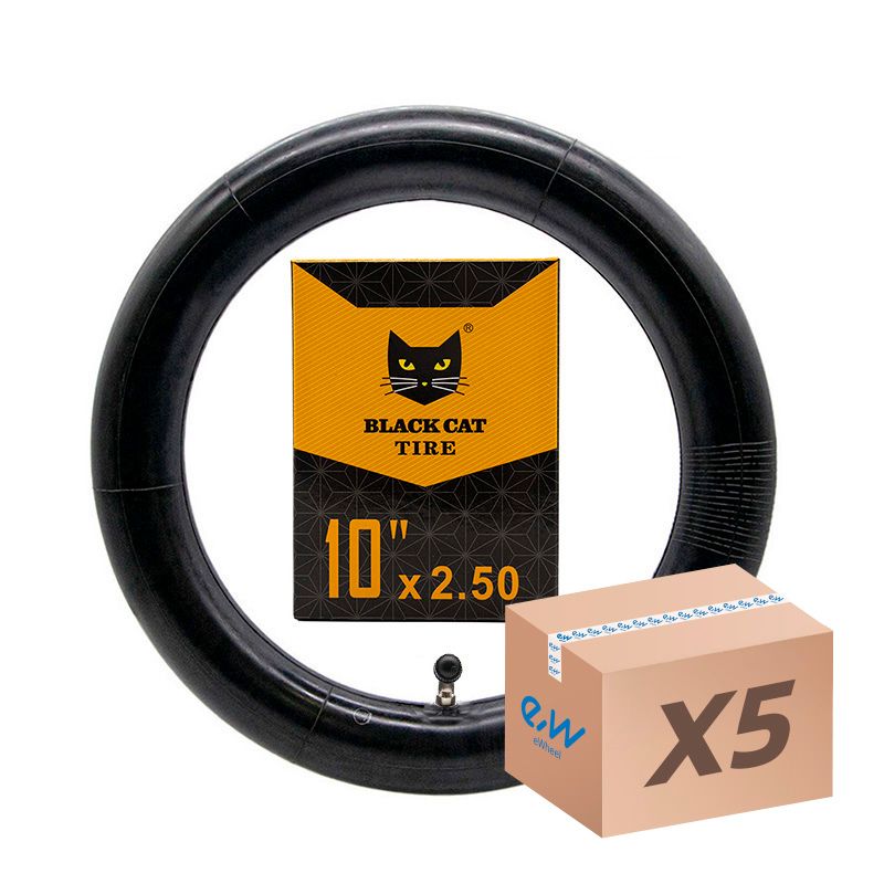 Chambre à air 10x2,5 Black Cat - valve courbée 90x90 -5pcs Chambre à air 10x2,5 Black Cat - valve courbée 90x90 -5pcs