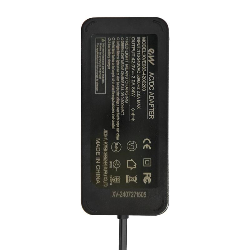 Chargeur Premium 36V (sortie 42v) 2A DC connector 5,5x2,1mm Chargeur Premium 36V (sortie 42v) 2A DC connector 5,5x2,1mm