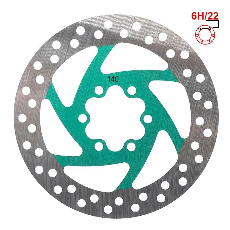 Disque de frein 140mm 6H vert
