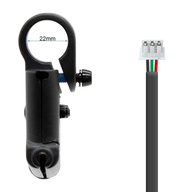Poignée de frein avec couloir sans tendeur R pour Xiaomi - connecteur JST ZH Poignée de frein avec couloir sans tendeur R pour Xiaomi - connecteur JST ZH