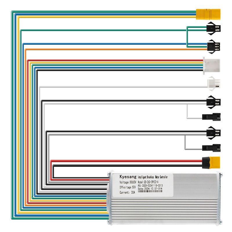 Contrôleur 60V 30A 1500W-A LCD QS-S4 Kyesang Contrôleur 60V 30A 1500W-A LCD QS-S4 Kyesang