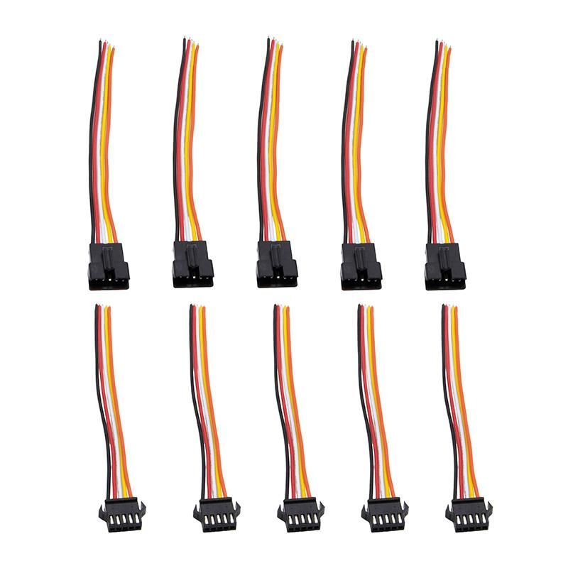 Connecteur SM 5 broches avec Câble 22AWG - 5M/5F Connecteur SM 5 broches avec Câble 22AWG - 5M/5F