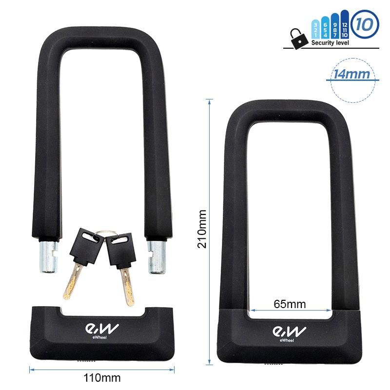 Antivol à clé en U EWLK023 noir Antivol à clé en U EWLK023 noir