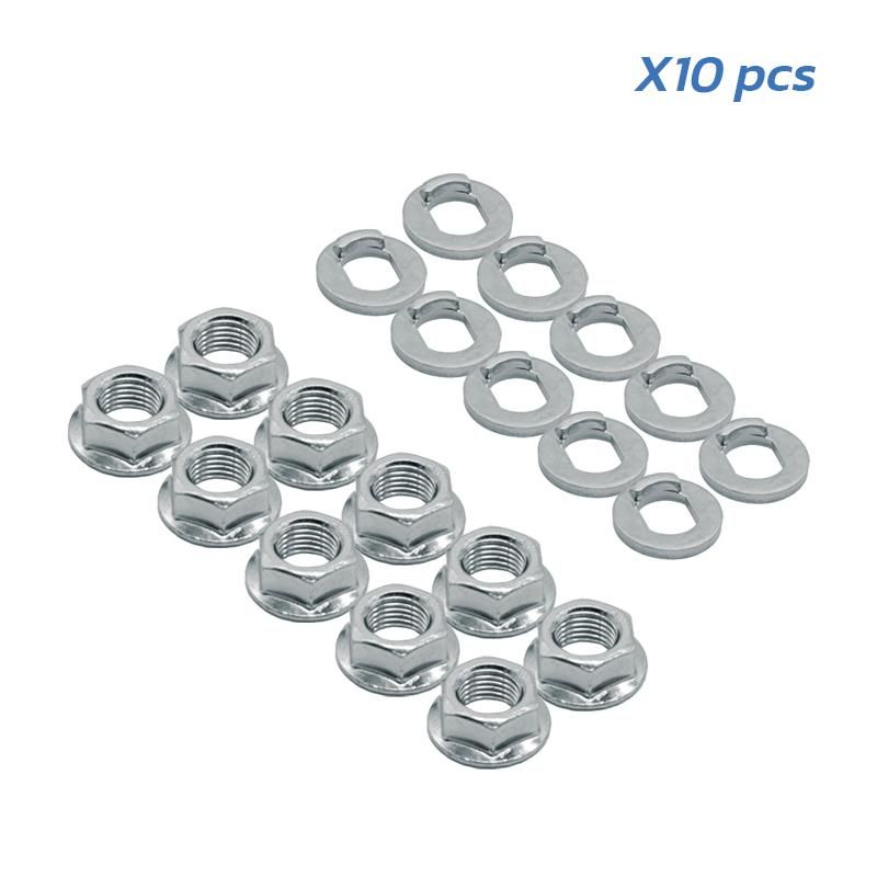 Rondelle et écrou M10 moteur pour Xiaomi - 10 pièces Rondelle et écrou M10 moteur pour Xiaomi - 10 pièces