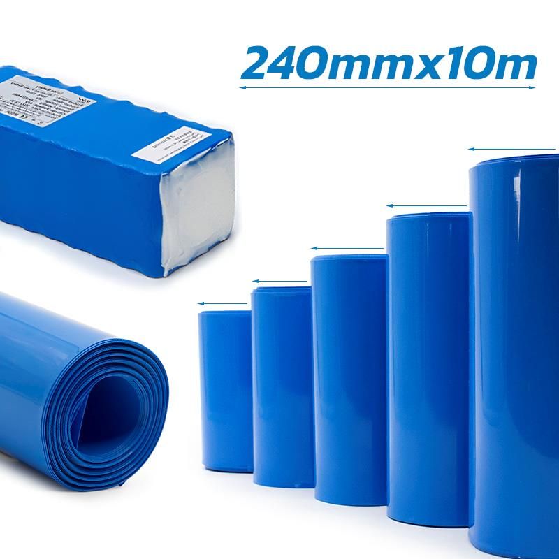 Gaine thermorétractable bleu 240mm 10M Gaine thermorétractable bleu 240mm 10M