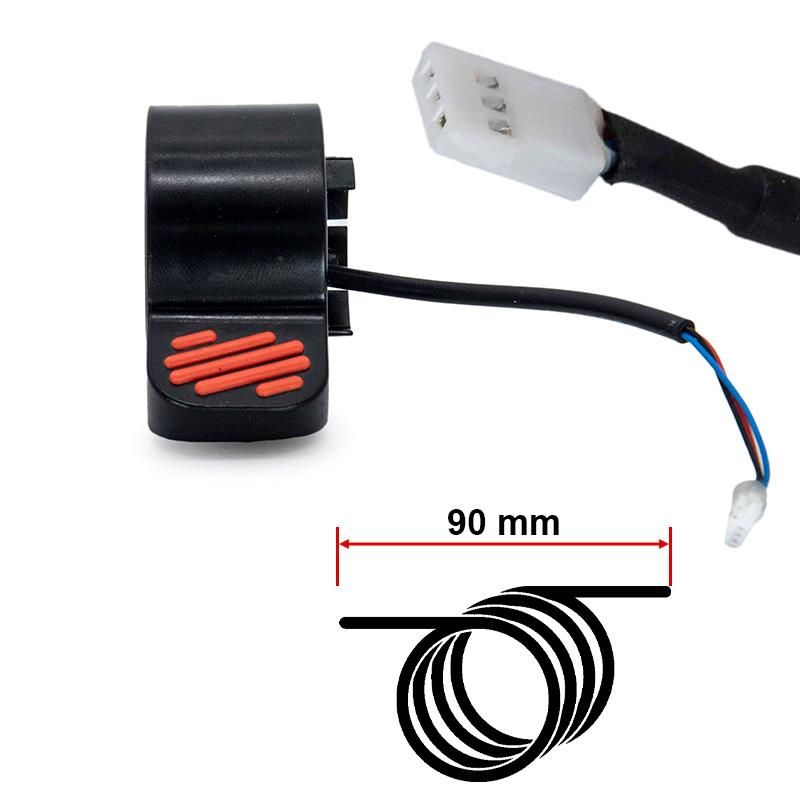 Frein/accélérateur électrique L pour Ninebot série ES et E rouge Frein/accélérateur électrique L pour Ninebot série ES et E rouge