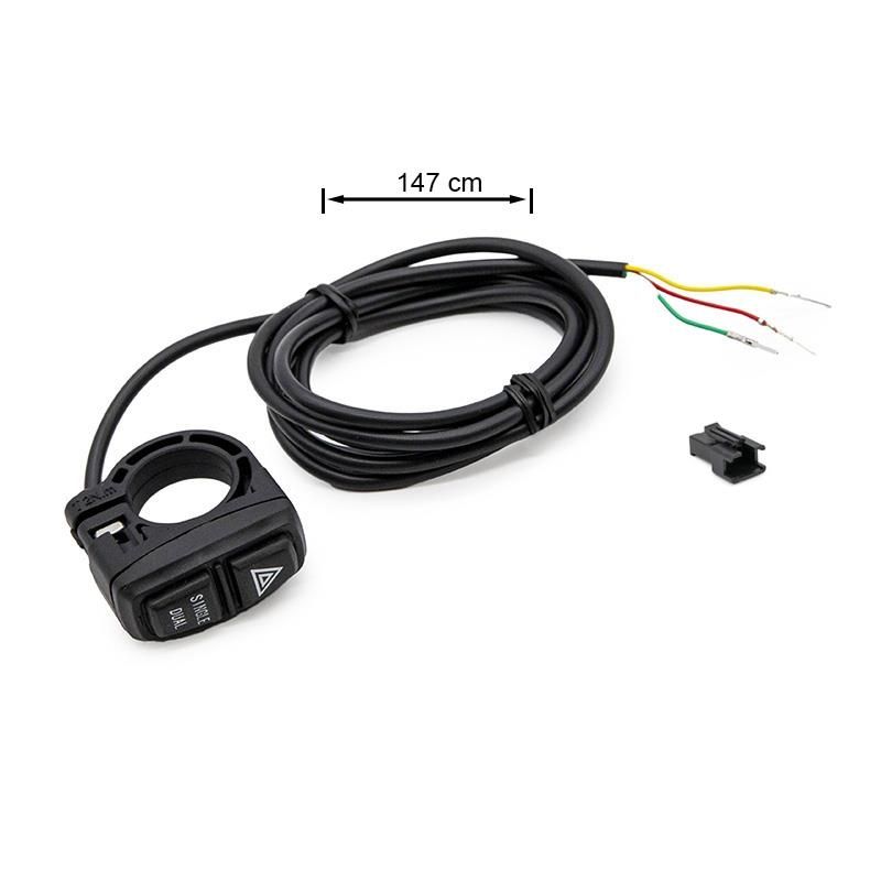 Commutateur avec fonction Simple-Dual/Warning 2F - 1,5m Commutateur avec fonction Simple-Dual/Warning 2F - 1,5m