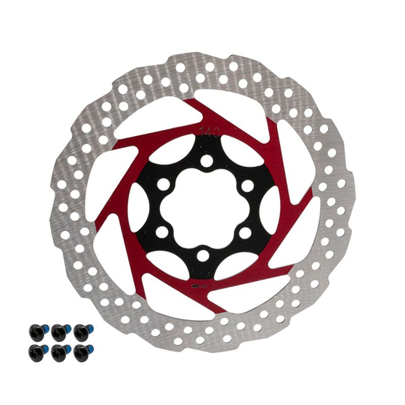 Disque de frein V2 6H 140mm Rouge Disque de frein V2 6H 140mm Rouge