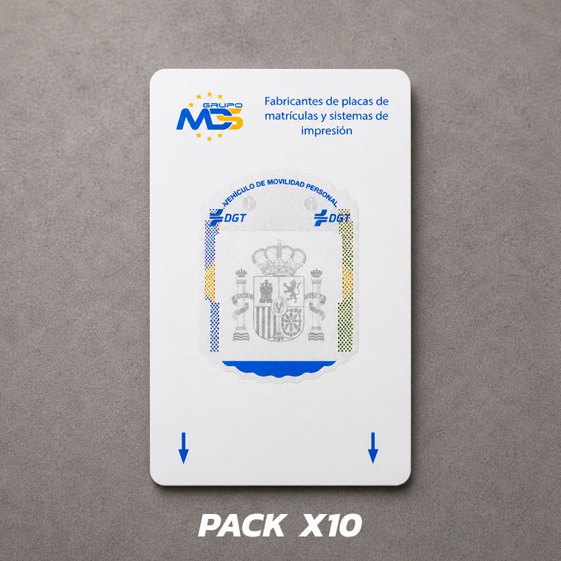 Pack 10 matriculas DGT Pack 10 matriculas DGT