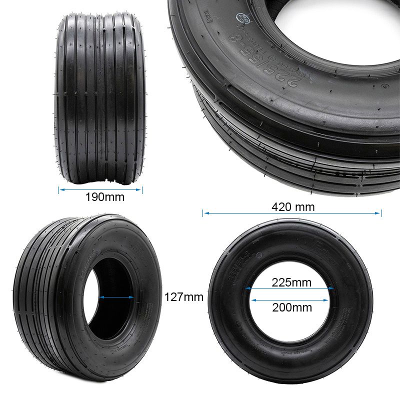 Pneu tubeless 18x9 5-8 / 225/55-8 lisse Feiben Pneu tubeless 18x9 5-8 / 225/55-8 lisse Feiben