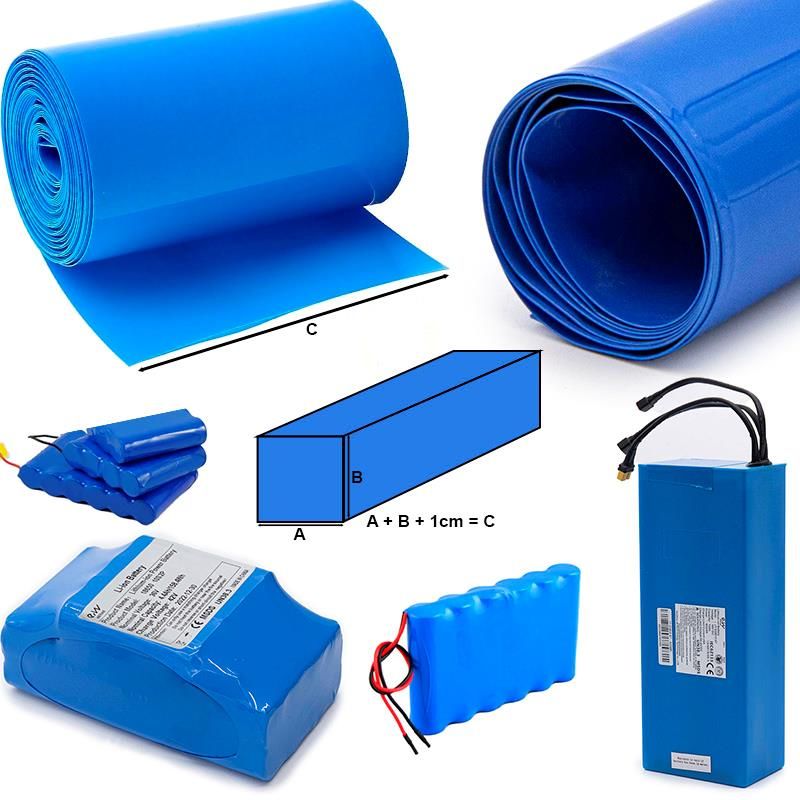 Gaine thermorétractable bleu 320mm 10M Gaine thermorétractable bleu 320mm 10M