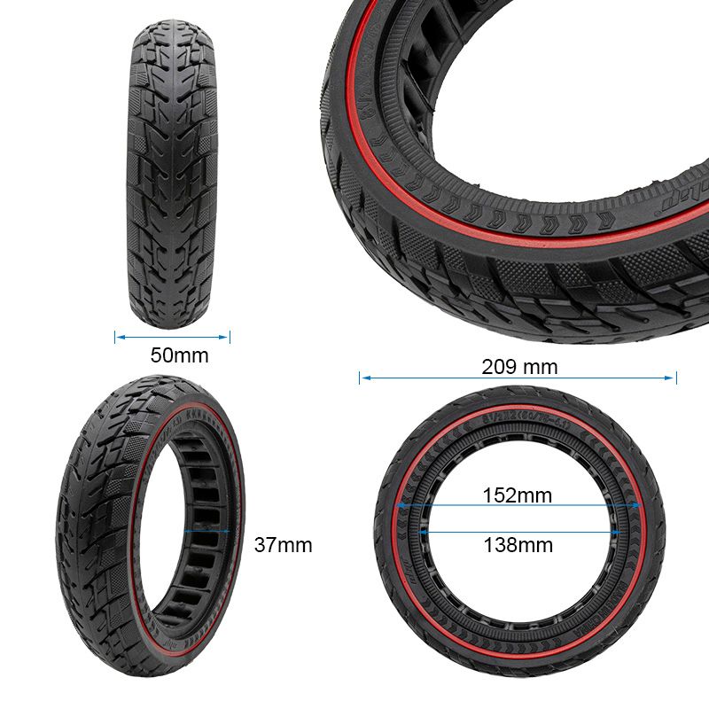 Pneu plein off-road 8,5x2 (50/75-6,1) rouge Pneu plein off-road 8,5x2 (50/75-6,1) rouge