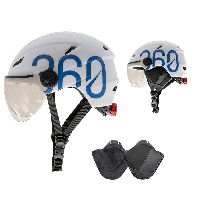 GLOOB Urbain - Bianco/Blu – Oreillettes Amovibles GLOOB Urbain - Bianco/Blu – Oreillettes Amovibles