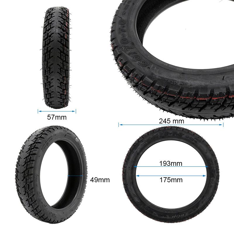Pneu tubeless off-road 60/70-7,0