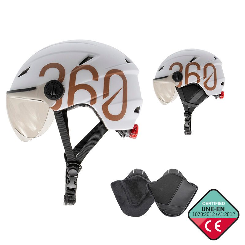 GLOOB Urbain - Bianco/Marron – Oreillettes Amovibles GLOOB Urbain - Bianco/Marron – Oreillettes Amovibles