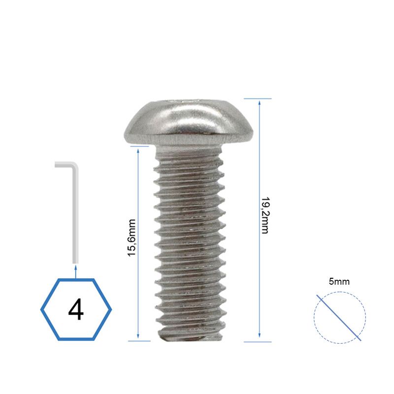 Vis de base avant et arrière Dualtron Mini – lot de 30 unités