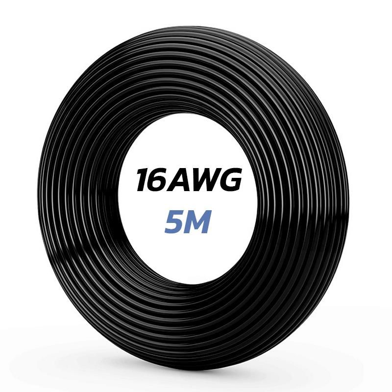 Câble noir 16 AWG - 5M Câble noir 16 AWG - 5M