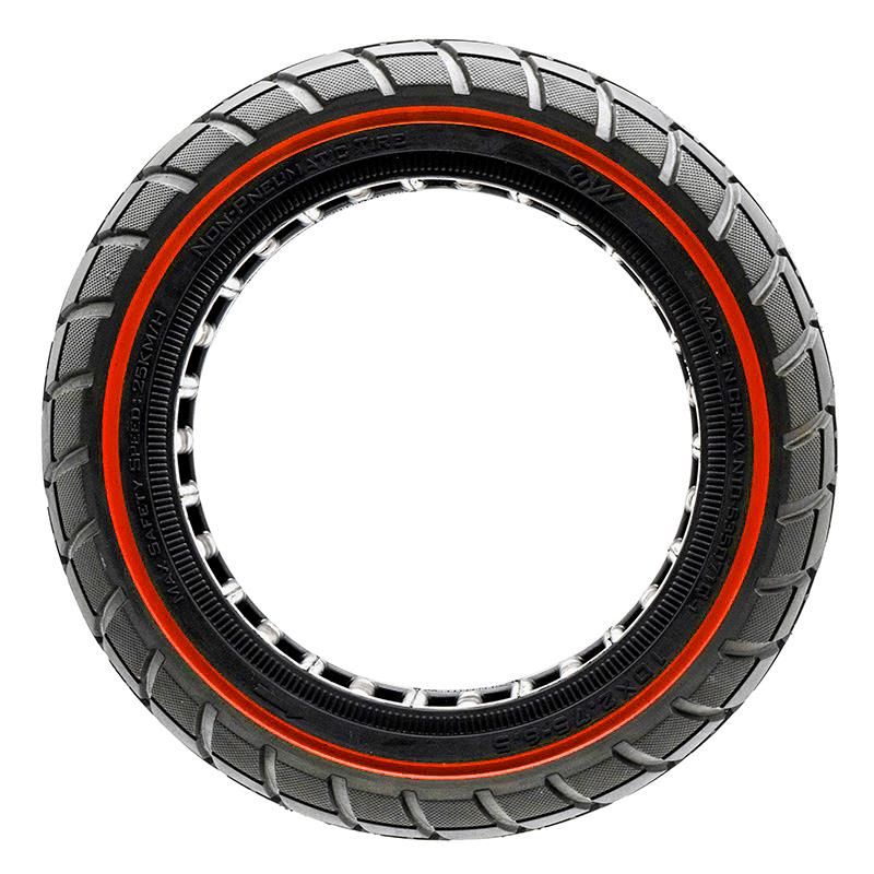 Pneu plein ultraléger Offroad 10x2,75-6,5/B55 - ligne rouge Pneu plein ultraléger Offroad 10x2,75-6,5/B55 - ligne rouge
