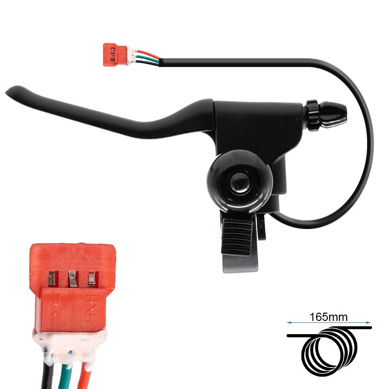 Levier de frein gauche avec sonnette Smartgyro Z-one/Zwheel E9T/Urbanglide 350CT Levier de frein gauche avec sonnette Smartgyro Z-one/Zwheel E9T/Urbanglide 350CT