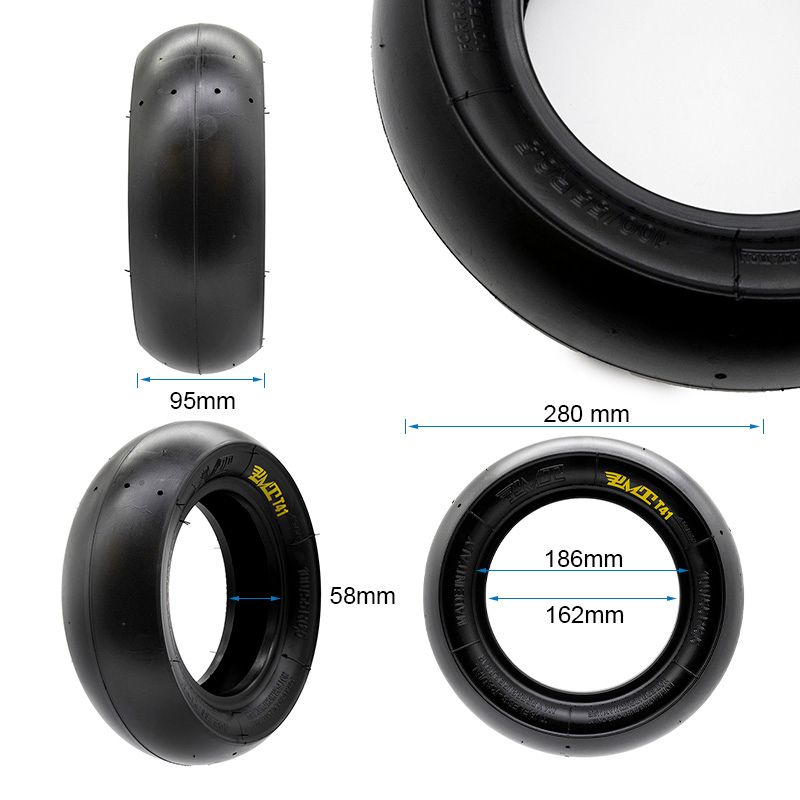 Pneu Tubeless radial 100/55 R6.5” Slick PMT