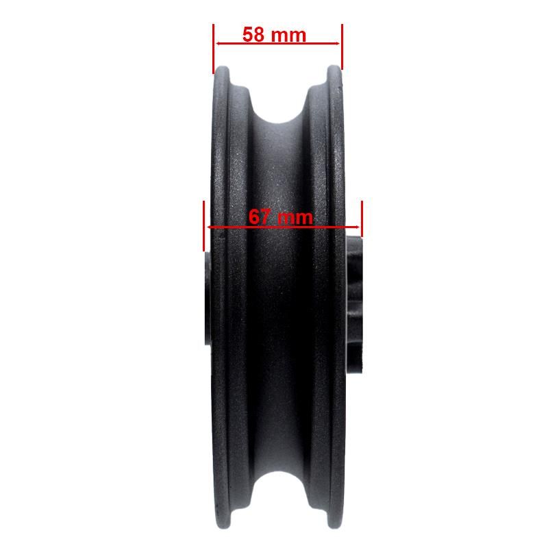 Jante 6,5/B47mm marron avec pneu 10" pour Smartgyro Speedway & Rockway