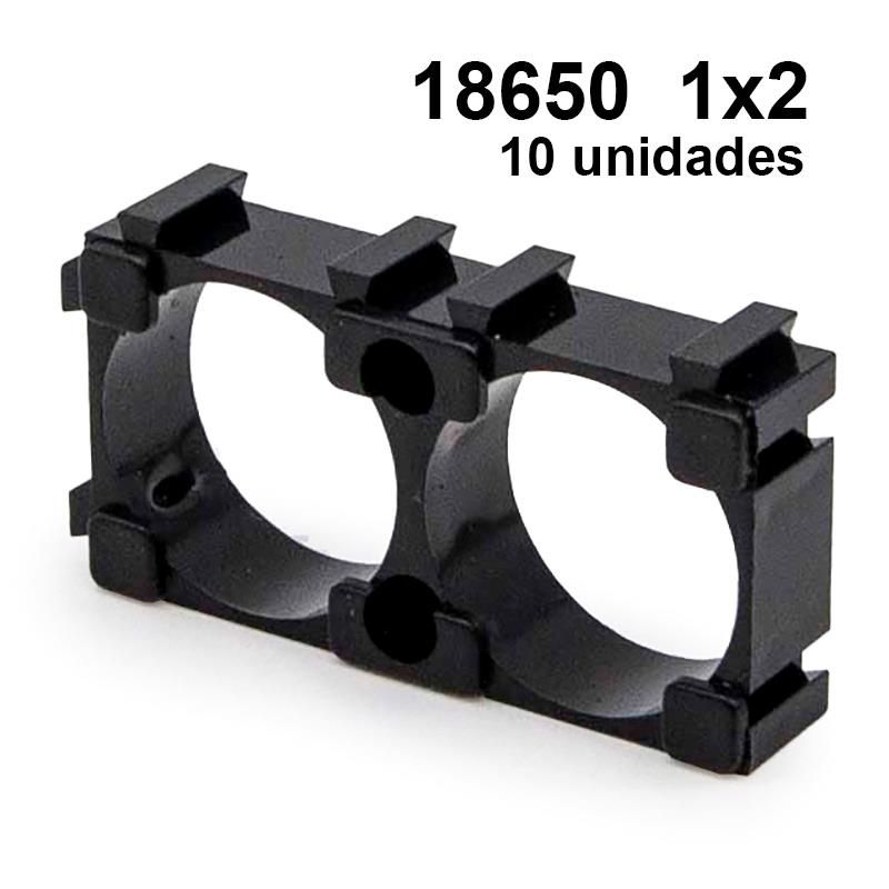 Support de batterie 18650 1x2 - 10 pcs.