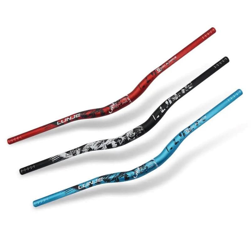 Guidon de 720mm avec élévation 25mm rouge-noir Guidon de 720mm avec élévation 25mm rouge-noir