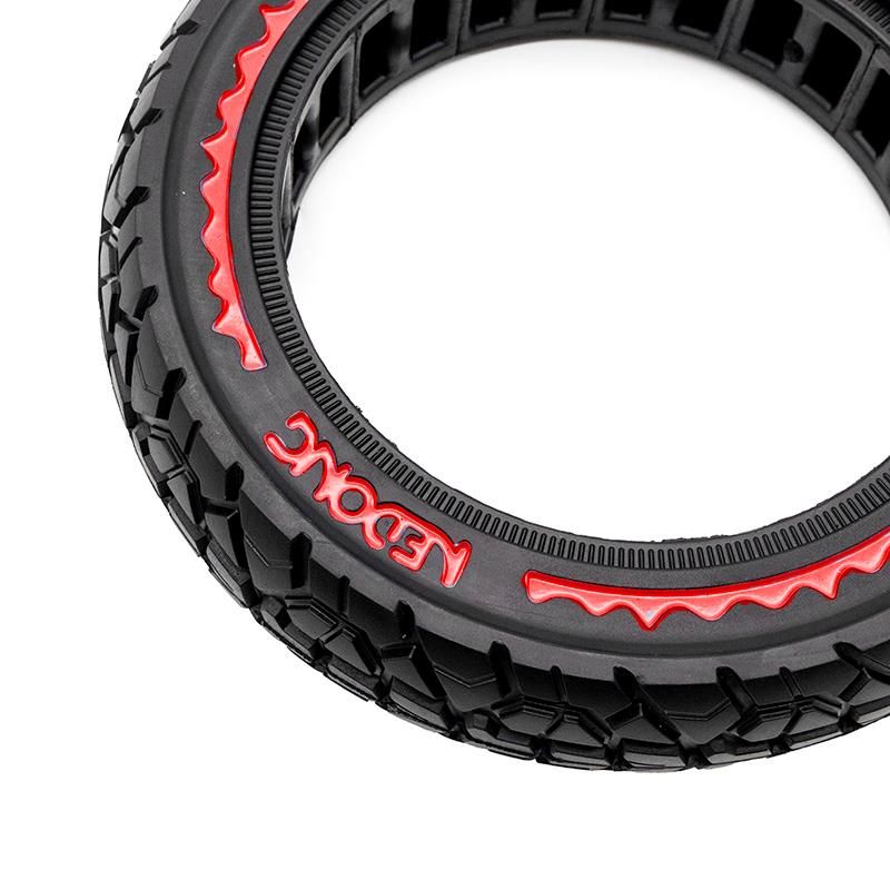 Pneu plein ultraléger Offroad 10x2,125-6,5/B44 - rouge