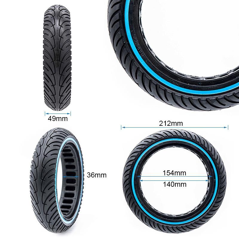 Pneu plein ultraléger 8,5x2-6,1/B34 - ligne bleue Nedong