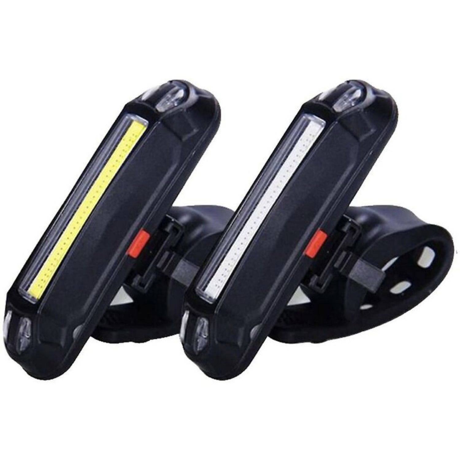 Feu de signalisation LED pour trottinette et vélo blanc/rouge Feu de signalisation LED pour trottinette et vélo blanc/rouge