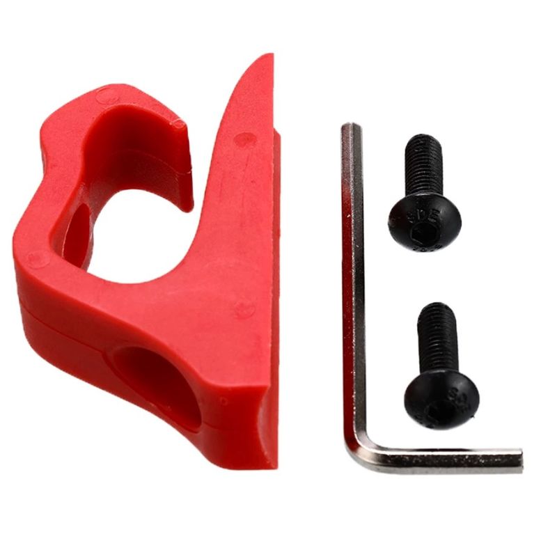 Crochet plastique rouge pour trottinette Xiaomi colorée