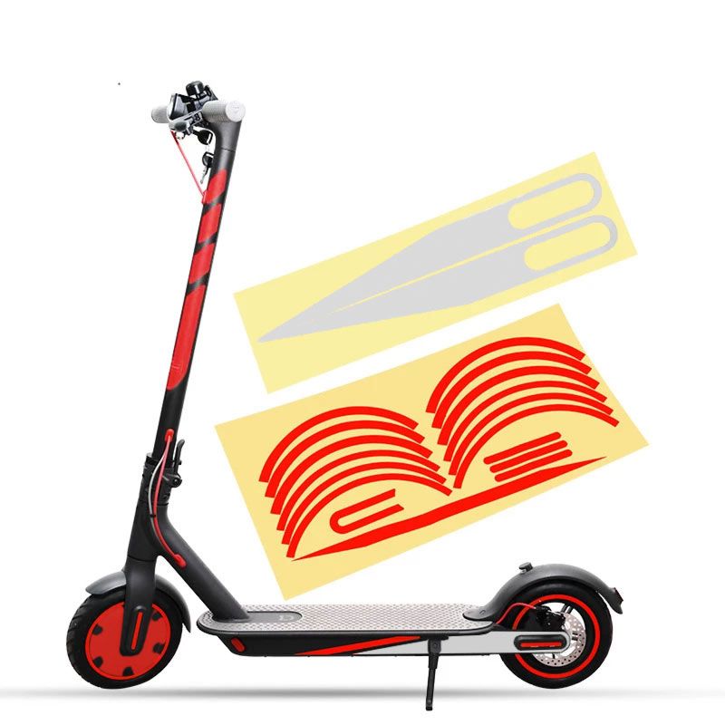 Autocollants rouges pour Xiaomi M365 / 1S / PRO / PRO 2 Suniik Autocollants rouges pour Xiaomi M365 / 1S / PRO / PRO 2 Suniik