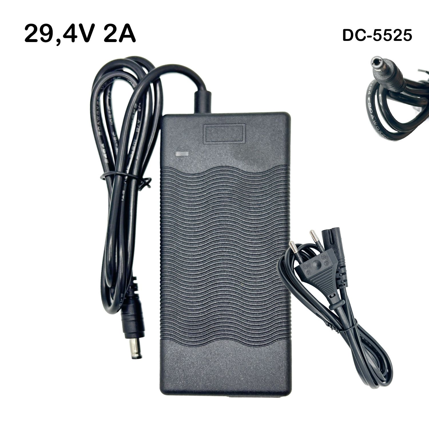 Chargeur 29,4V 2A (DC5525) Chargeur 29,4V 2A (DC5525)