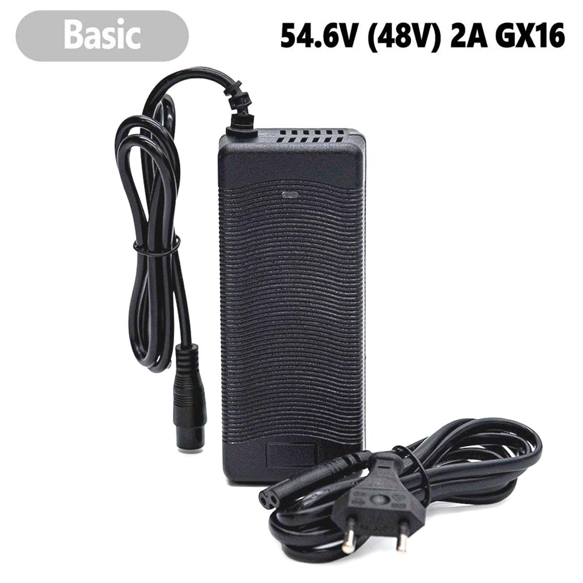 Chargeur 54,6V 2A (connecteur 3 broches GX16)