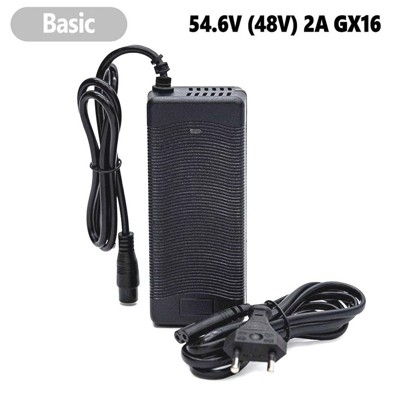 Chargeur 54,6V 2A (connecteur 3 broches GX16)