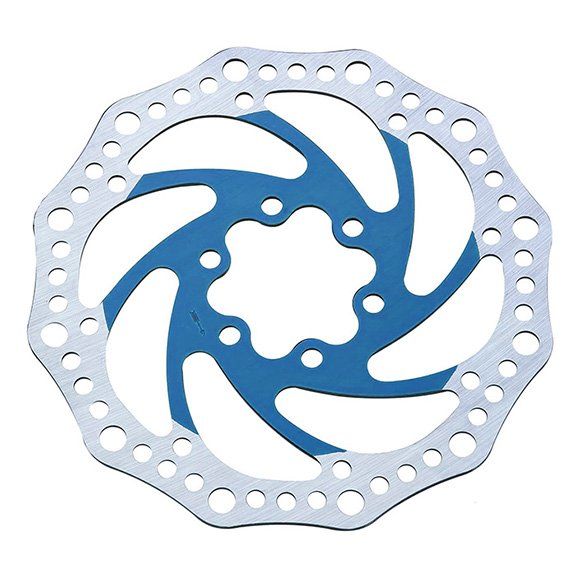 Disque de frein 160 mm bleu denté 6 trous (6H - 44 mm)
