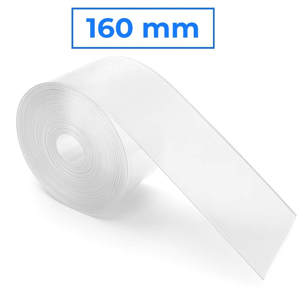 Tube thermorétractable transparent 160 mm - 1 m