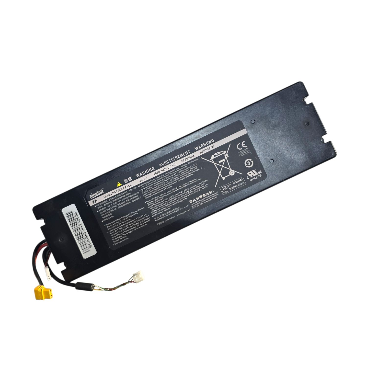 Batterie 4650mAh 36V pour trottinette électrique Ninebot AIR T15 pro 4Pin Batterie 4650mAh 36V pour trottinette électrique Ninebot AIR T15 pro 4Pin