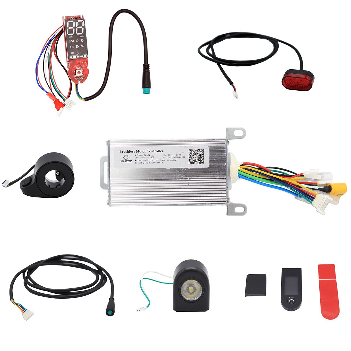 Kit électronique générique 36V - APP (Afficheur + Contrôleur + Câblage + Accélérateur + Feux avant et arrière) Suniik Kit électronique générique 36V - APP (Afficheur + Contrôleur + Câblage + Accélérateur + Feux avant et arrière) Suniik