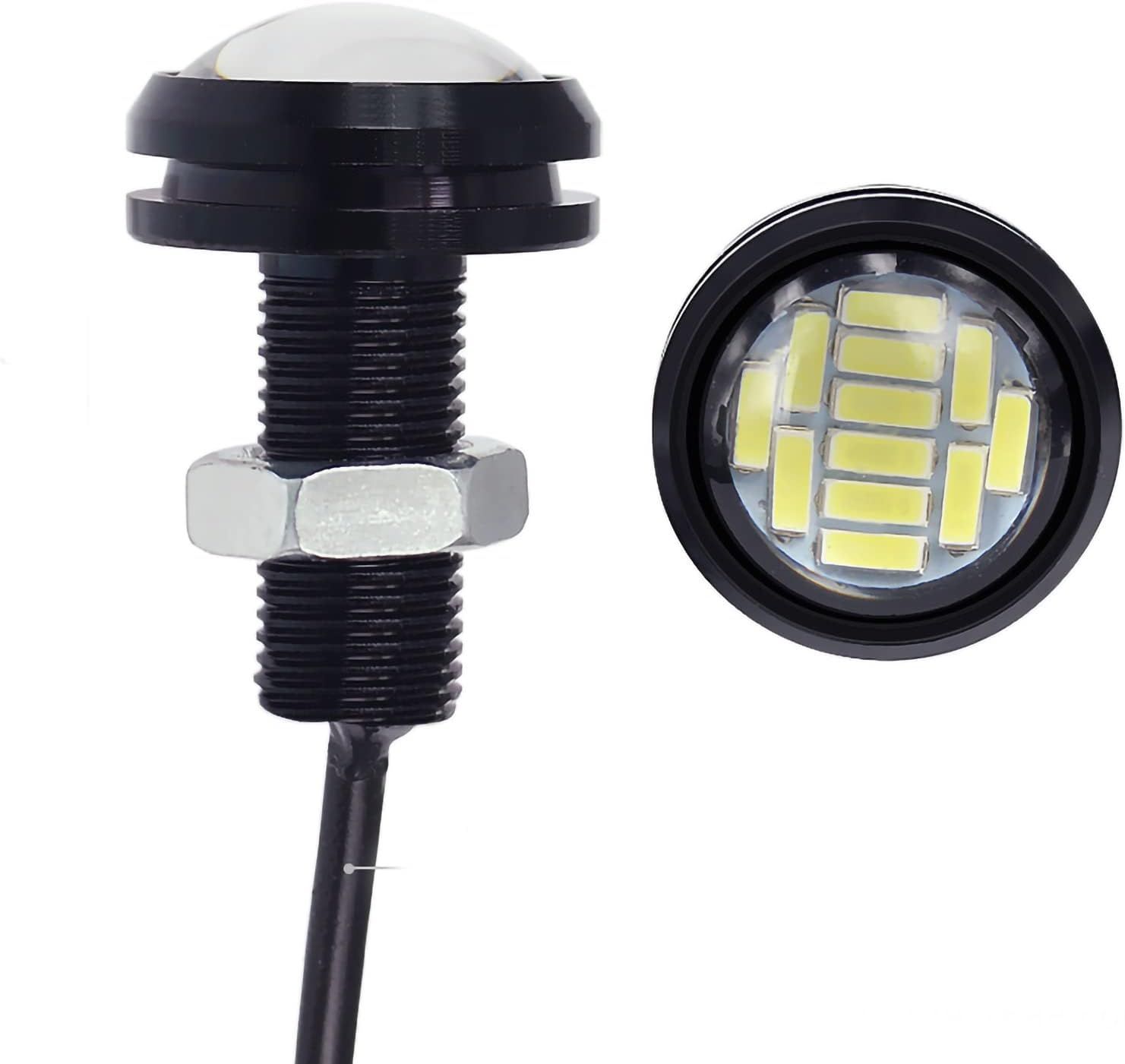 Lumière LED Oeil d'Aigle (Pack de 2) Blanche (12 LEDs par lumière)