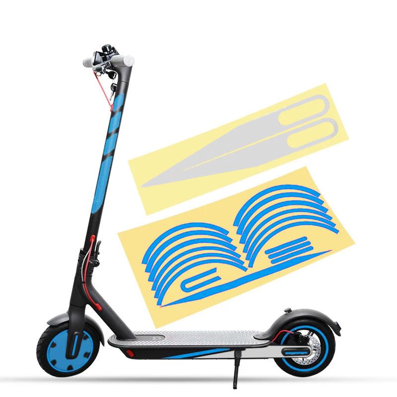 Autocollants pour Xiaomi M365 / 1S / PRO / PRO 2 BLEU Autocollants pour Xiaomi M365 / 1S / PRO / PRO 2 BLEU