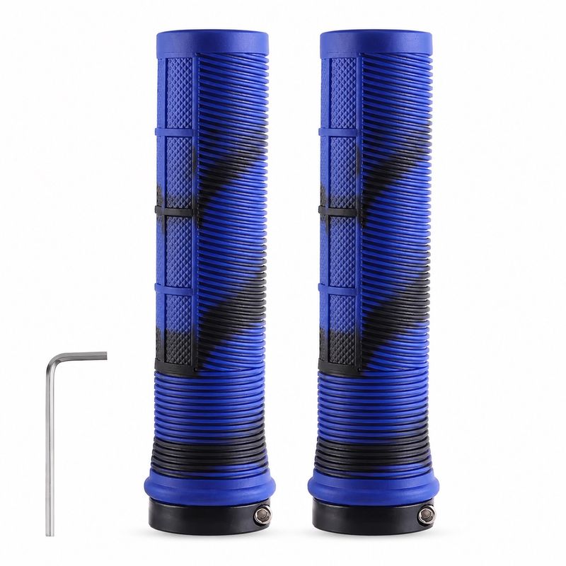 Poignée pour trottinette électrique et vélo couleur bleu