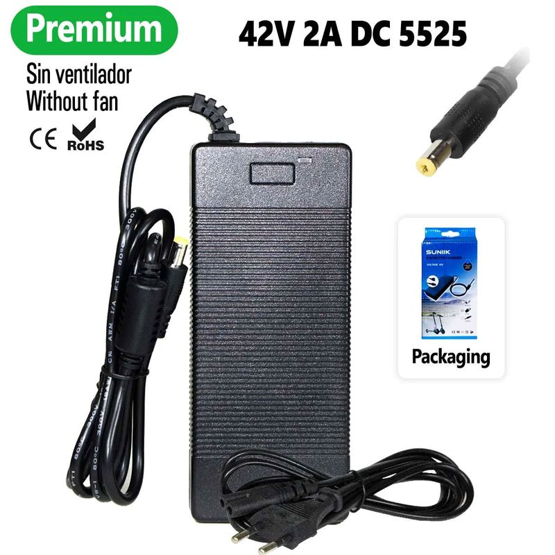 Chargeur premium 42V 2A connecteur DC5525 Suniik