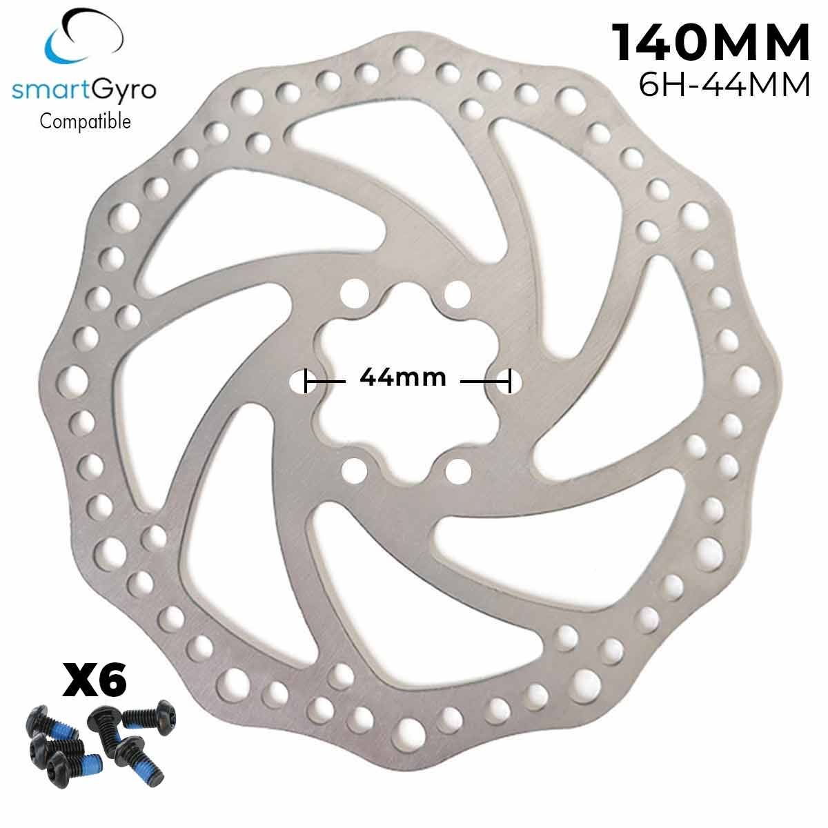 Disque de frein 140mm - Denté (6 trous - 44mm) Disque de frein 140mm - Denté (6 trous - 44mm)