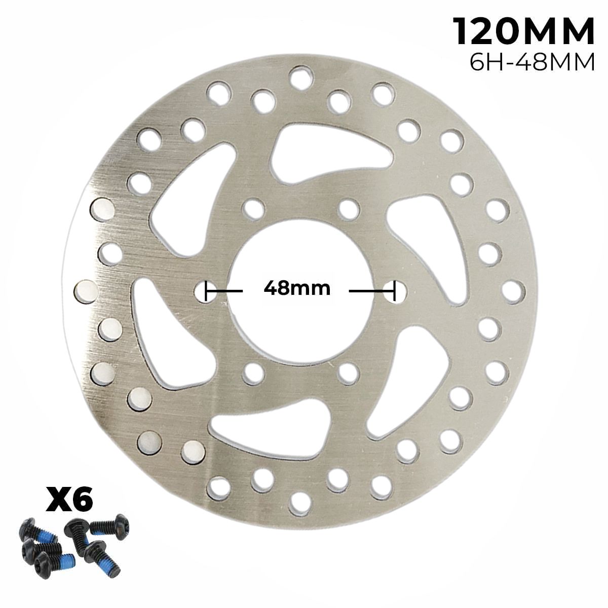 Disque de frein 120 mm - 6 trous - 48 mm