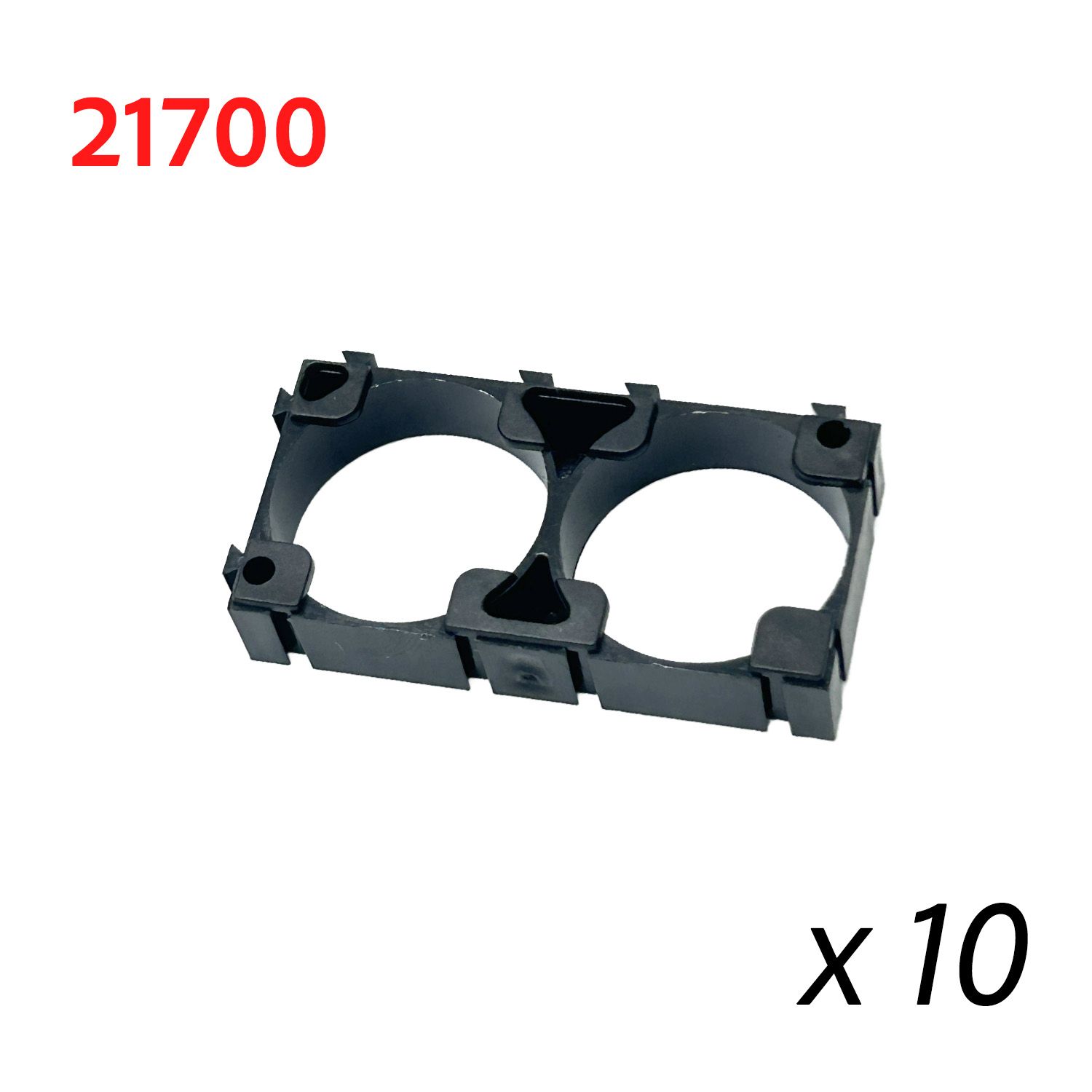 Support de batterie lithium 21700 (Lot de 10) (2 broches 21,3 mm) Support de batterie lithium 21700 (Lot de 10) (2 broches 21,3 mm)