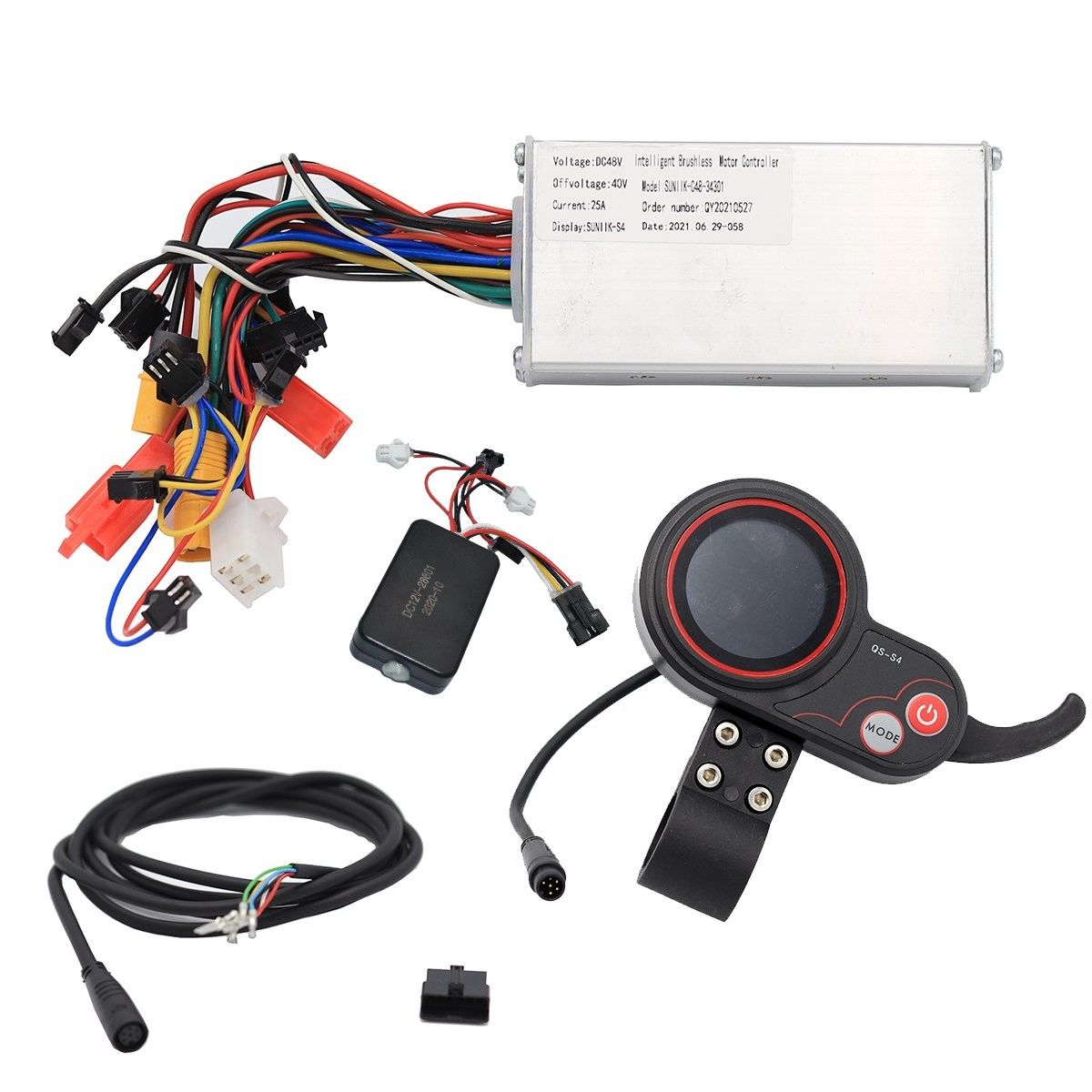 Kit électronique générique 36V Display QS S4 + Contrôleur + Câblage Suniik Kit électronique générique 36V Display QS S4 + Contrôleur + Câblage Suniik