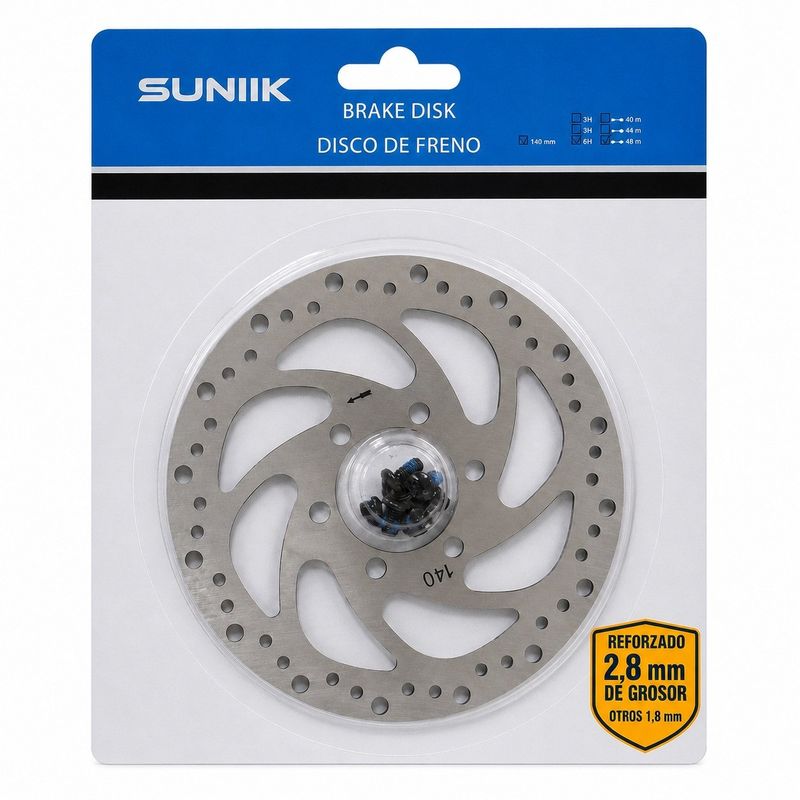 Disque de frein 140 mm intérieur rond épaisseur 2,8 mm