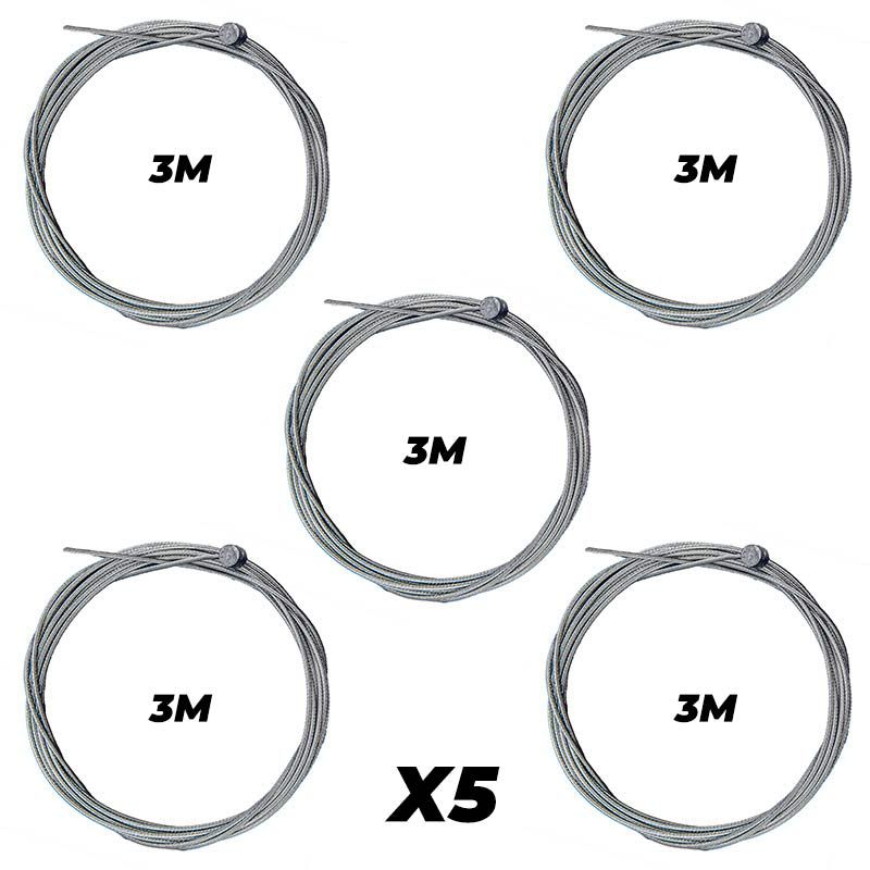 Câble de frein 3 mètres générique (pack de 5 unités)