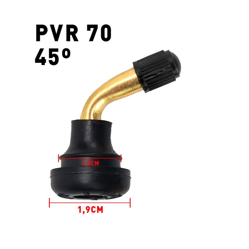 Valve tubeless PVR 70 (45 degrés)